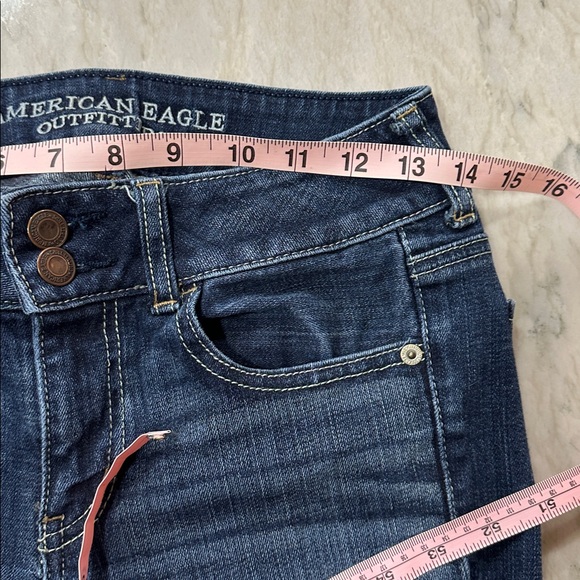 American Eagle Artist Stretch Denim Jeans size 4 Long - Picture 6 of 8